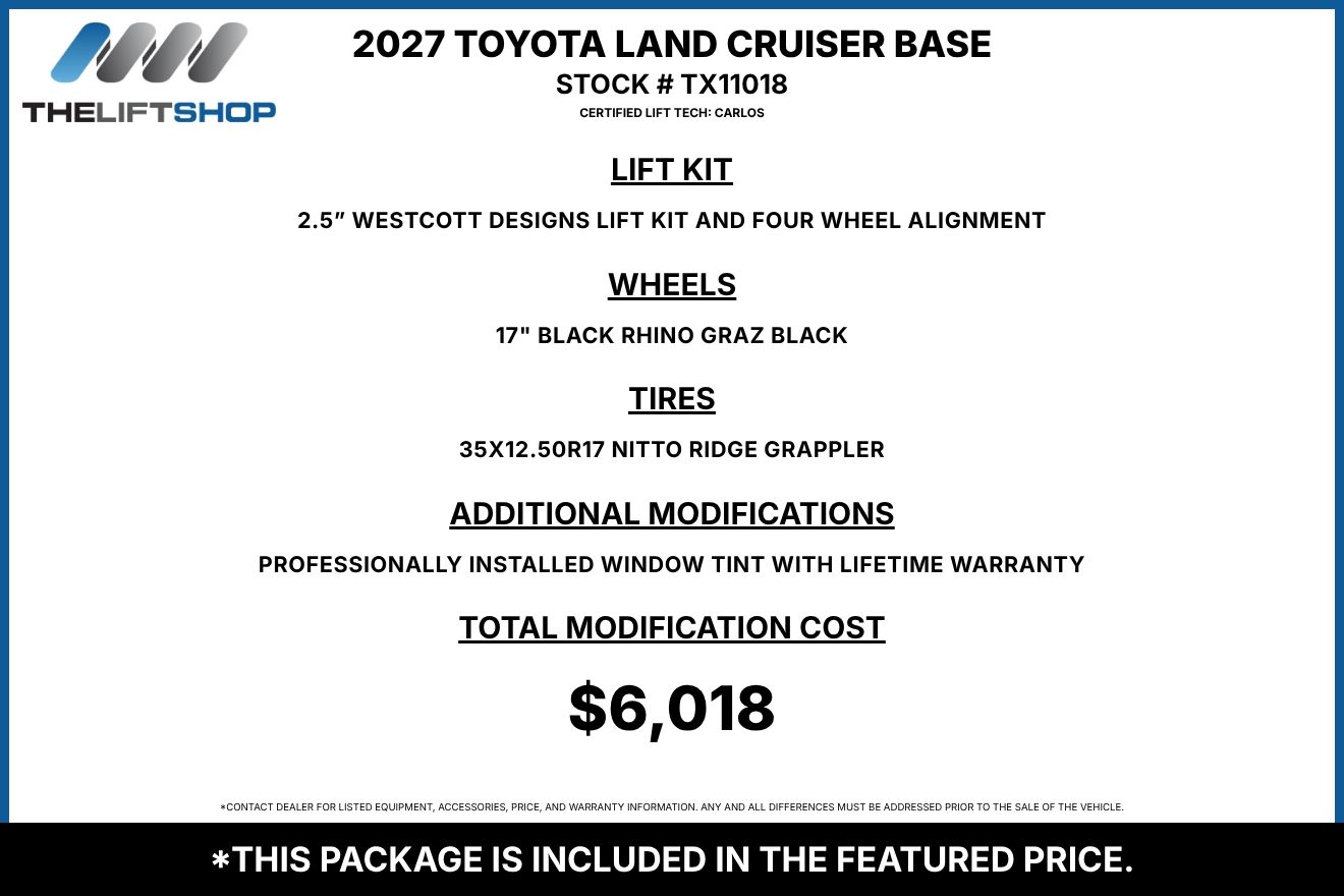 2027 Toyota Land Cruiser Base Image 2