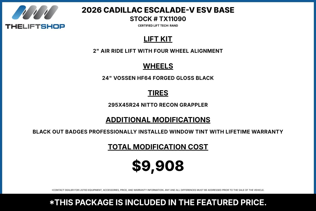 2026 Cadillac Escalade-V ESV Image 3