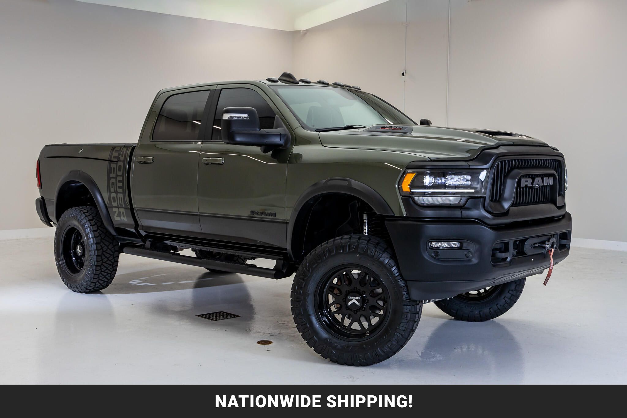 Olive Green Pearl Coat/Diamond Black Crystal Pearl 2024 RAM 2500 Pickup Truck Four-Wheel Drive Automatic