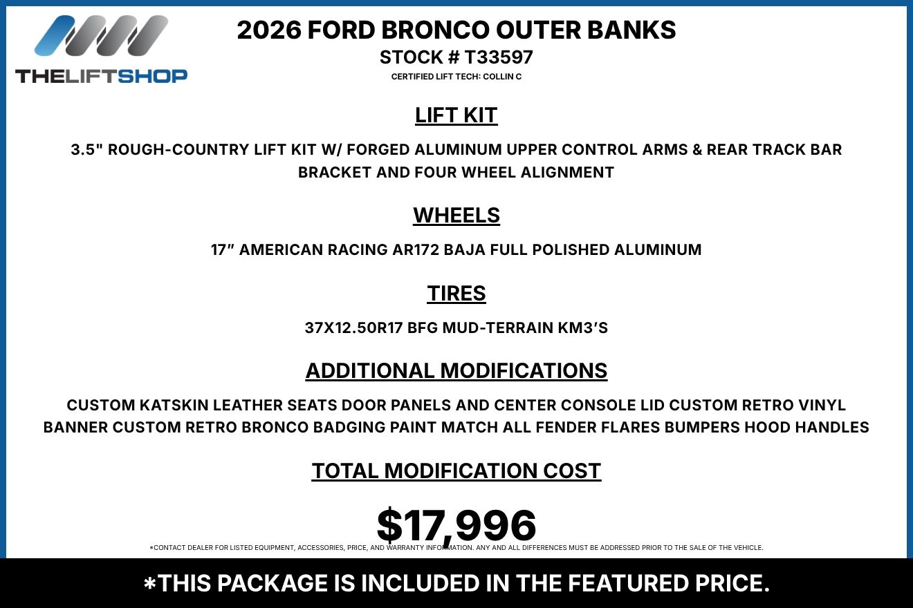 2026 Ford Bronco Outer Banks Image 2
