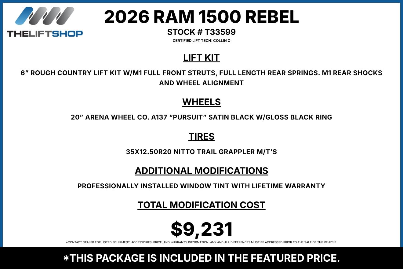2026 Ram 1500 Rebel Crew Cab Image 2