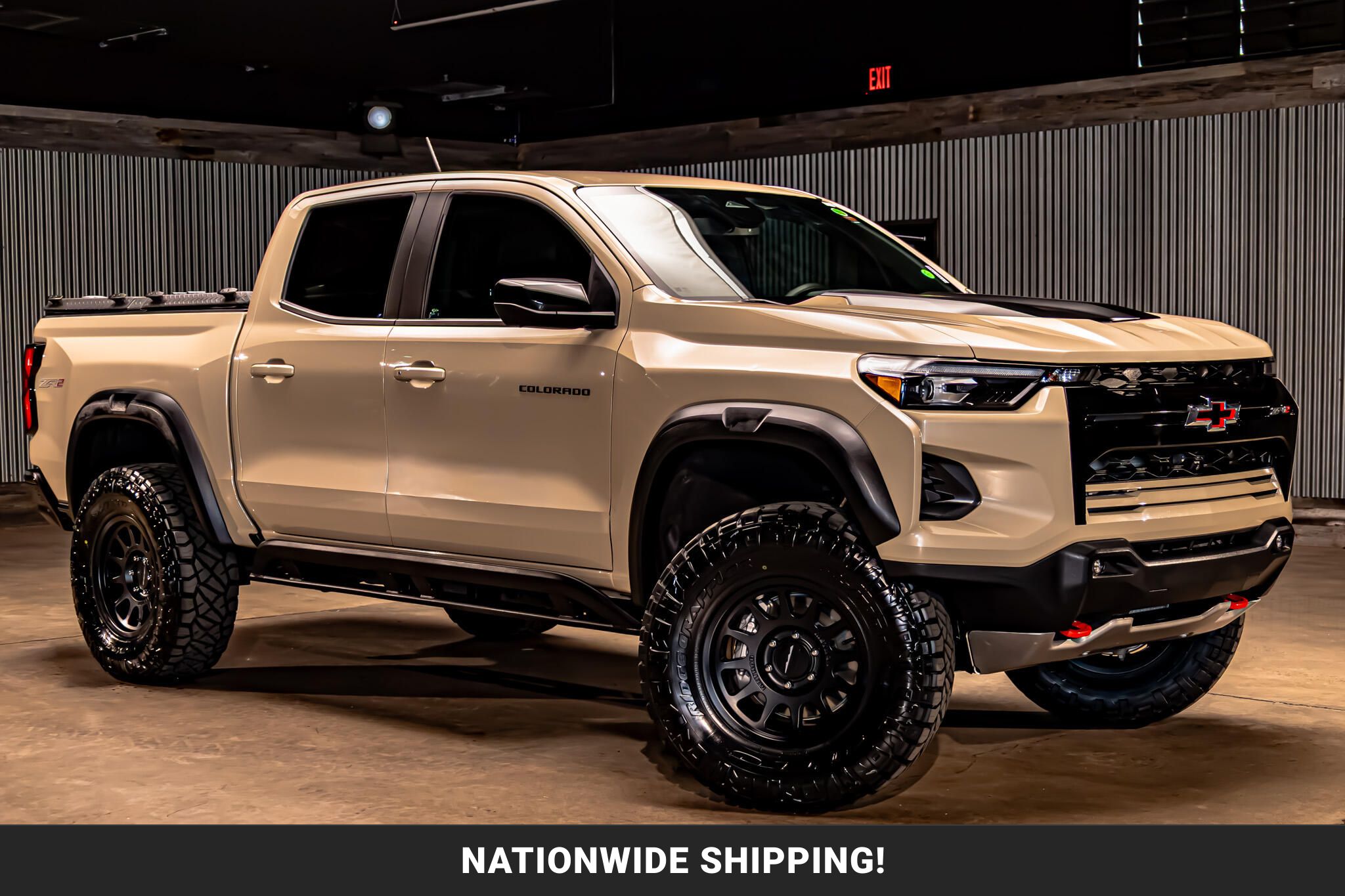 Sand Dune Metallic 2023 Chevrolet Colorado Pickup Truck Four-Wheel Drive Automatic