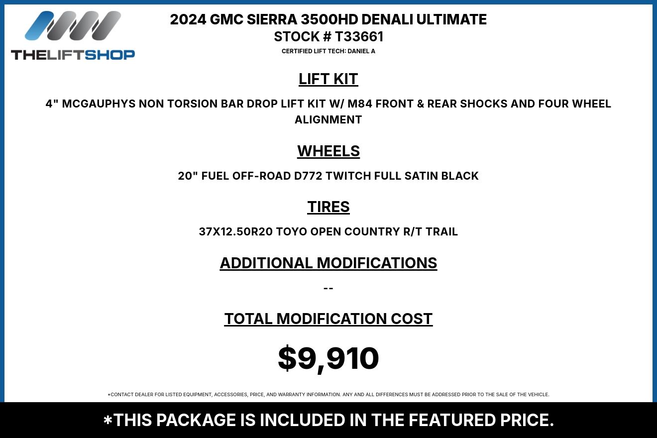 2024 GMC Sierra 3500HD Denali Ultimate Crew Cab Image 3