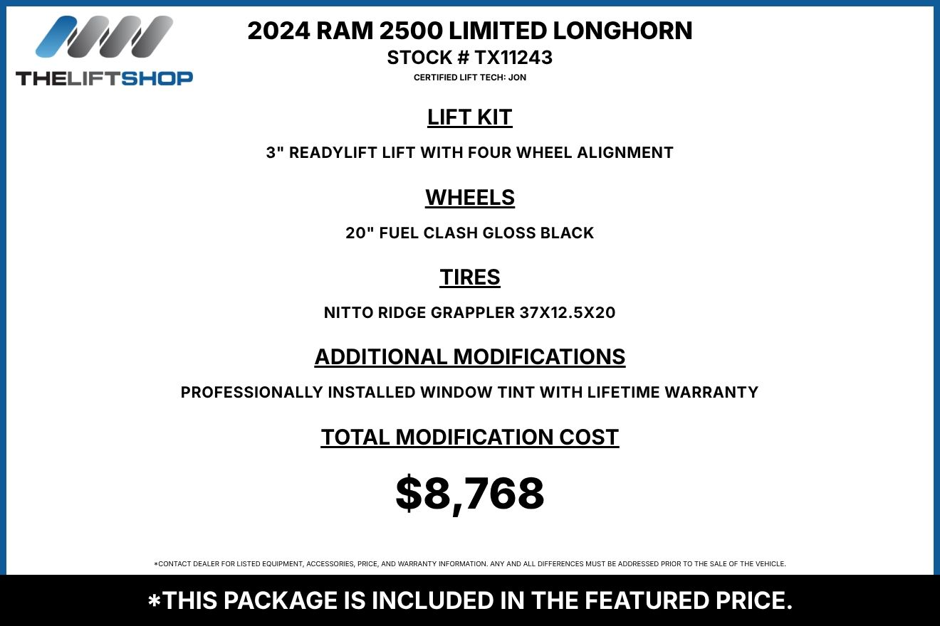 2024 Ram 2500 Limited Longhorn Mega Cab Image 2