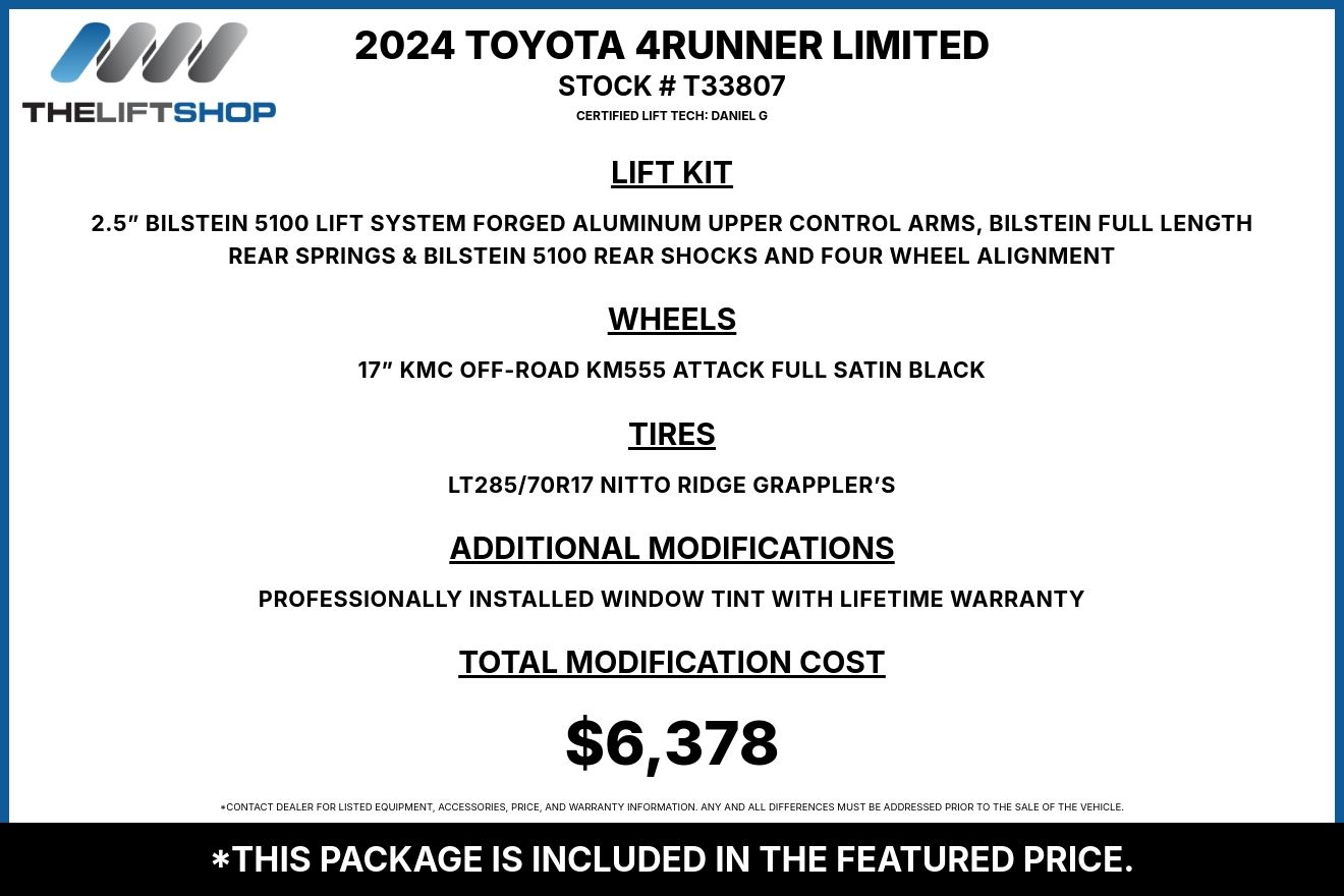 2024 Toyota 4Runner Limited Image 3