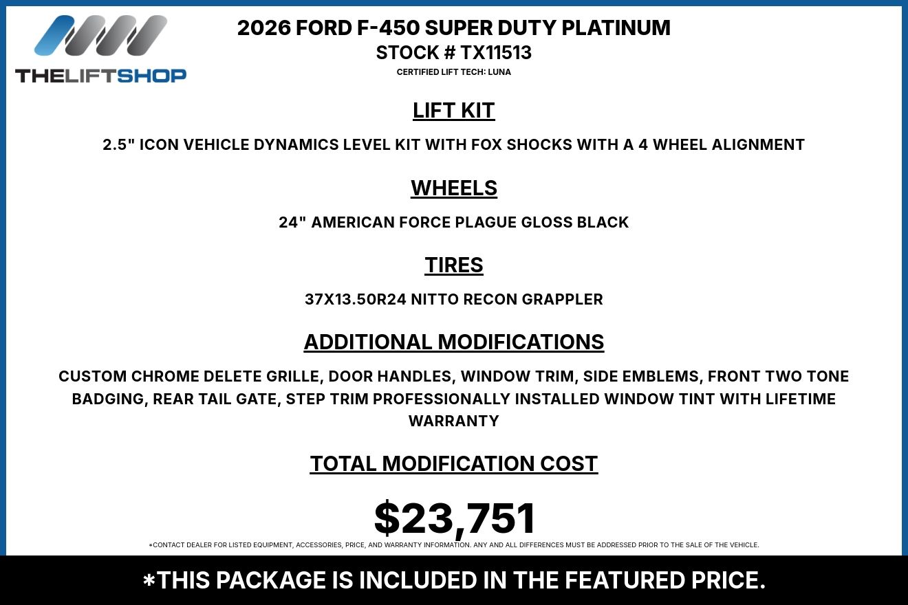 2026 Ford F-450 Super Duty Platinum Crew Cab Image 3