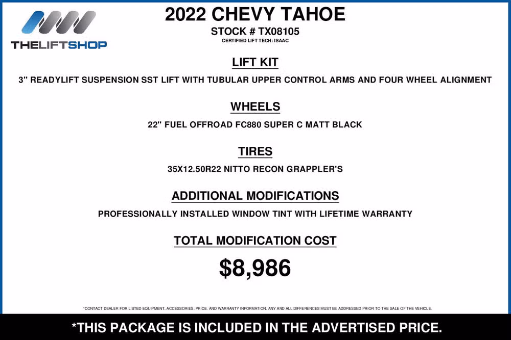 2022 Chevrolet Tahoe RST Image 2