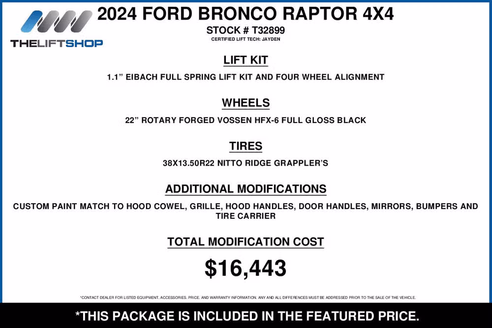 2024 Ford Bronco Raptor Image 2