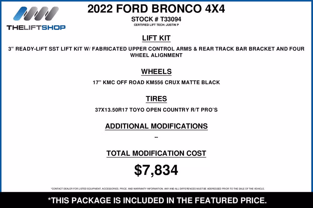 2022 Ford Bronco Wildtrak Advanced Image 2