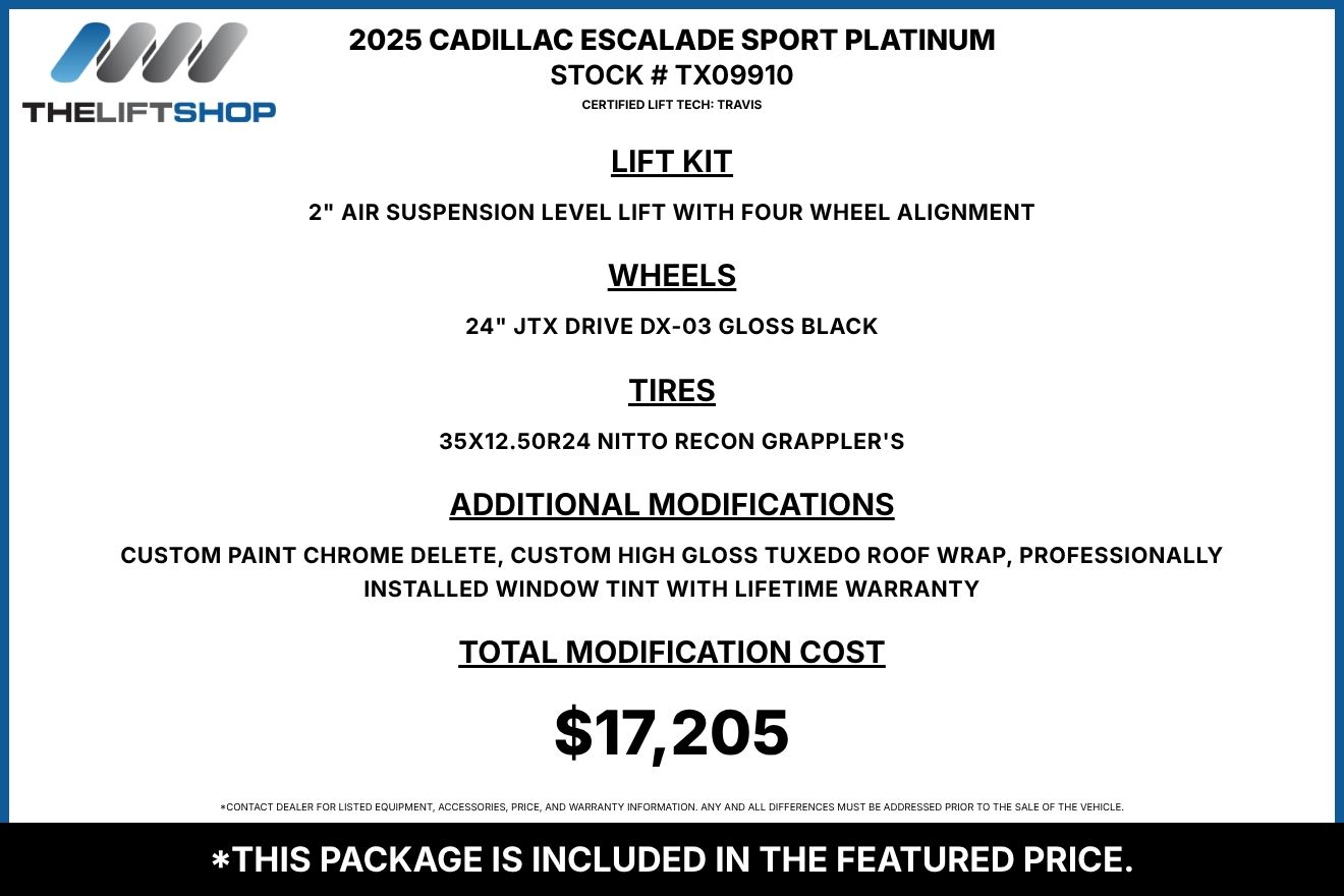 2025 Cadillac Escalade Sport Platinum Image 2