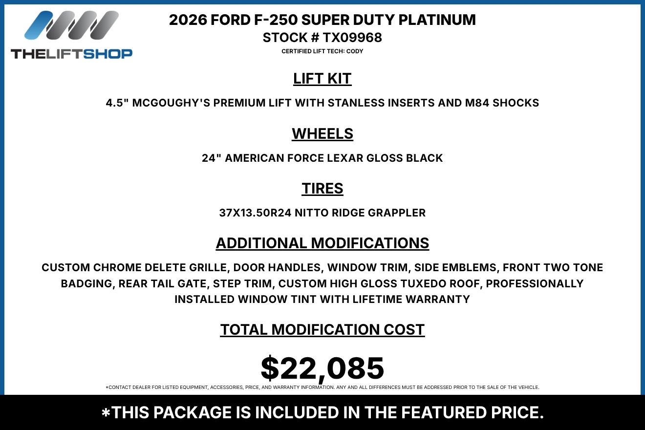 2026 Ford F-250 Super Duty Platinum Crew Cab Image 2