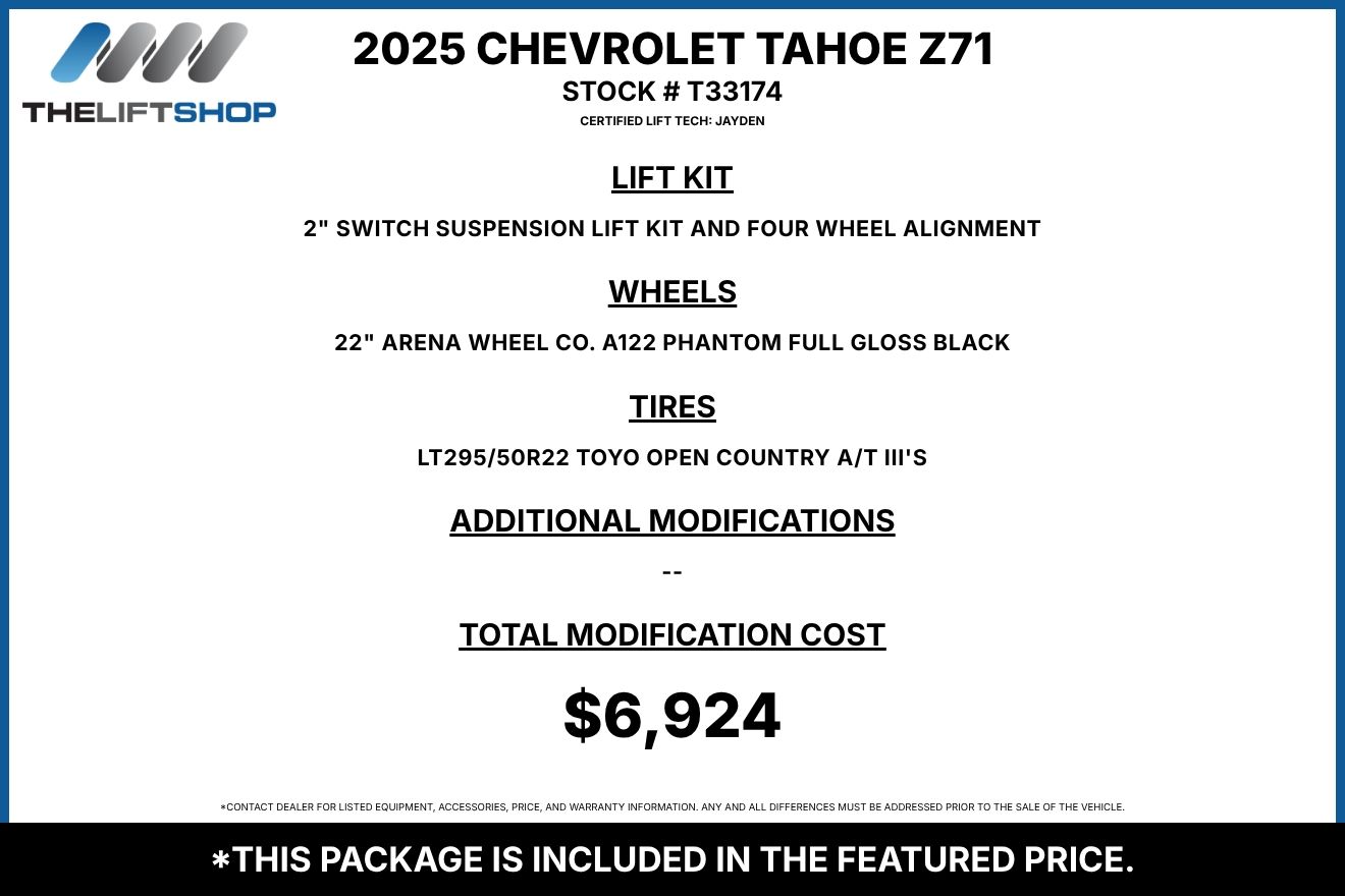 2025 Chevrolet Tahoe Z71 Image 2