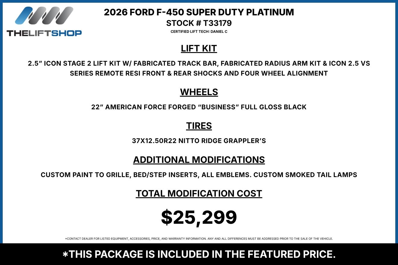 2026 Ford F-450 Super Duty Platinum Crew Cab Image 3