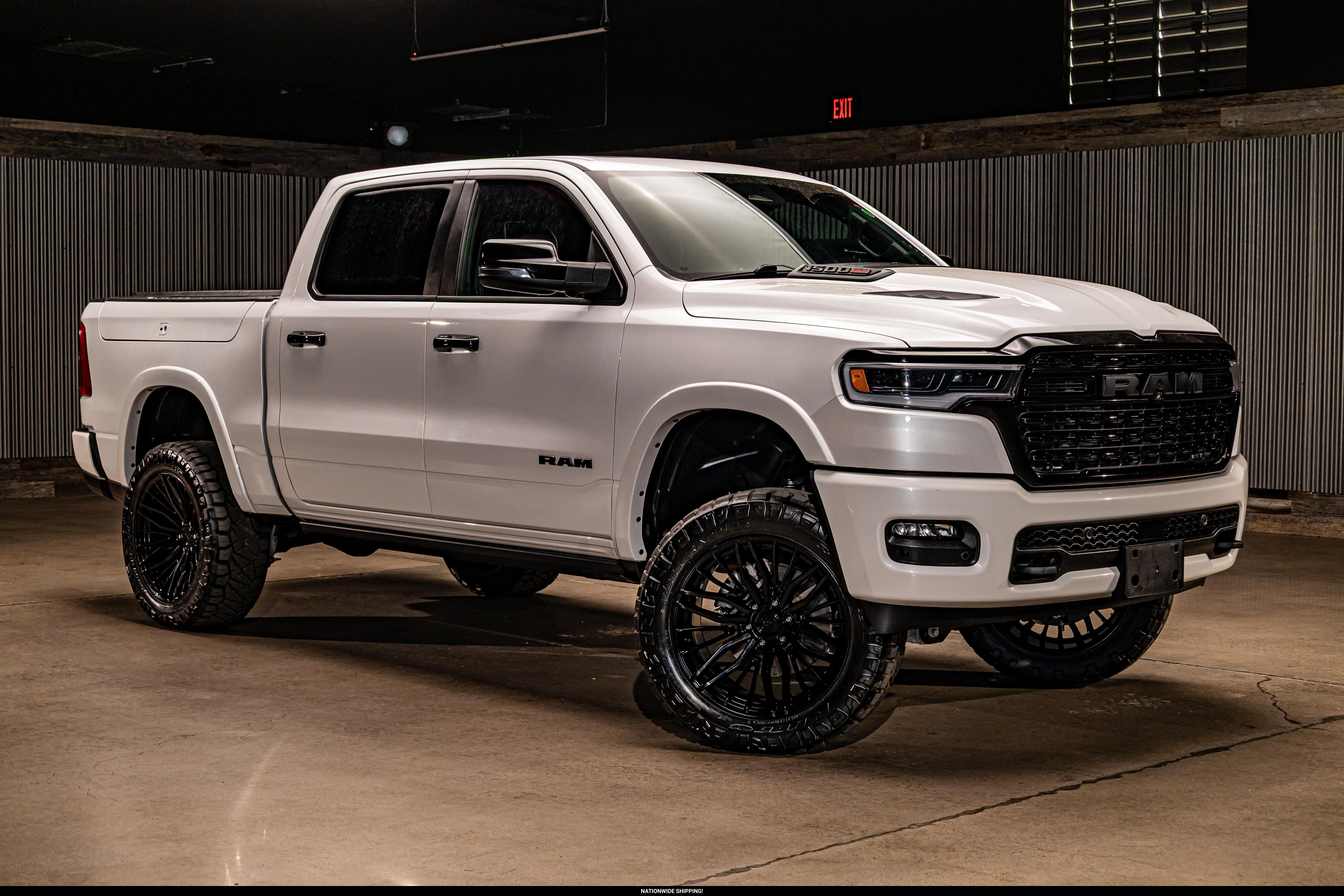 White (Ivory Tri-Coat Pearl) 2025 RAM 1500 Pickup Truck Four-Wheel Drive Automatic