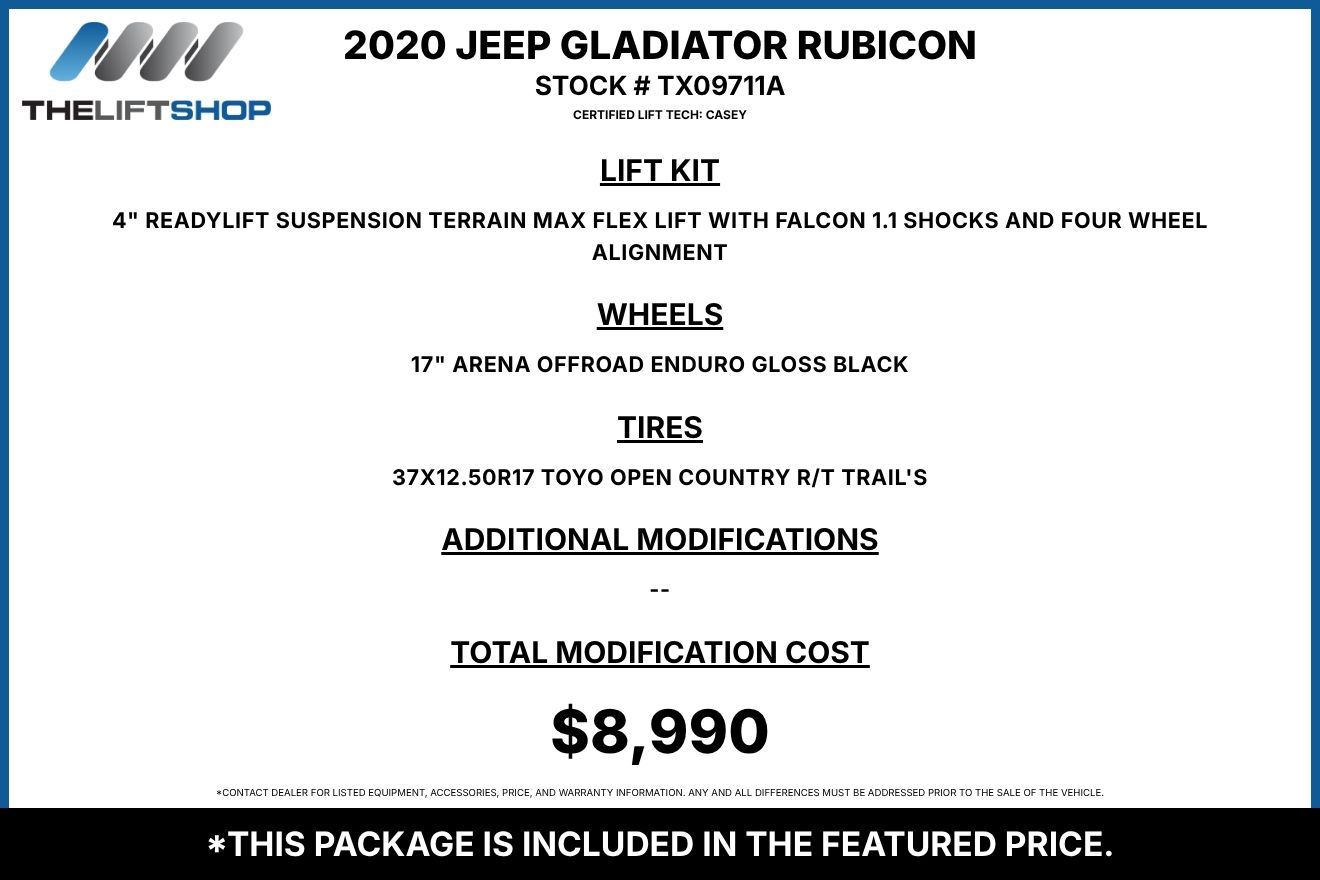 2020 Jeep Gladiator Rubicon Crew Cab Image 3
