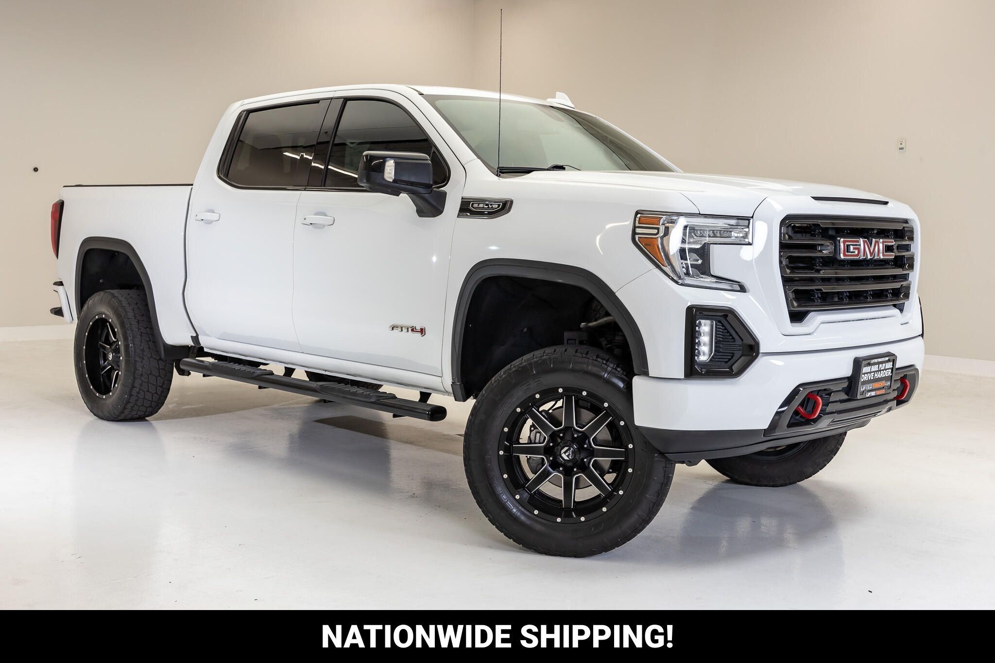 White 2019 GMC Sierra 1500 Pickup Truck Four-Wheel Drive Automatic