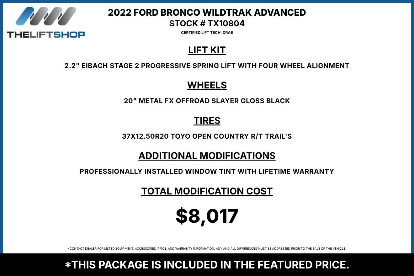 2022 Ford Bronco Wildtrak Advanced Image 2