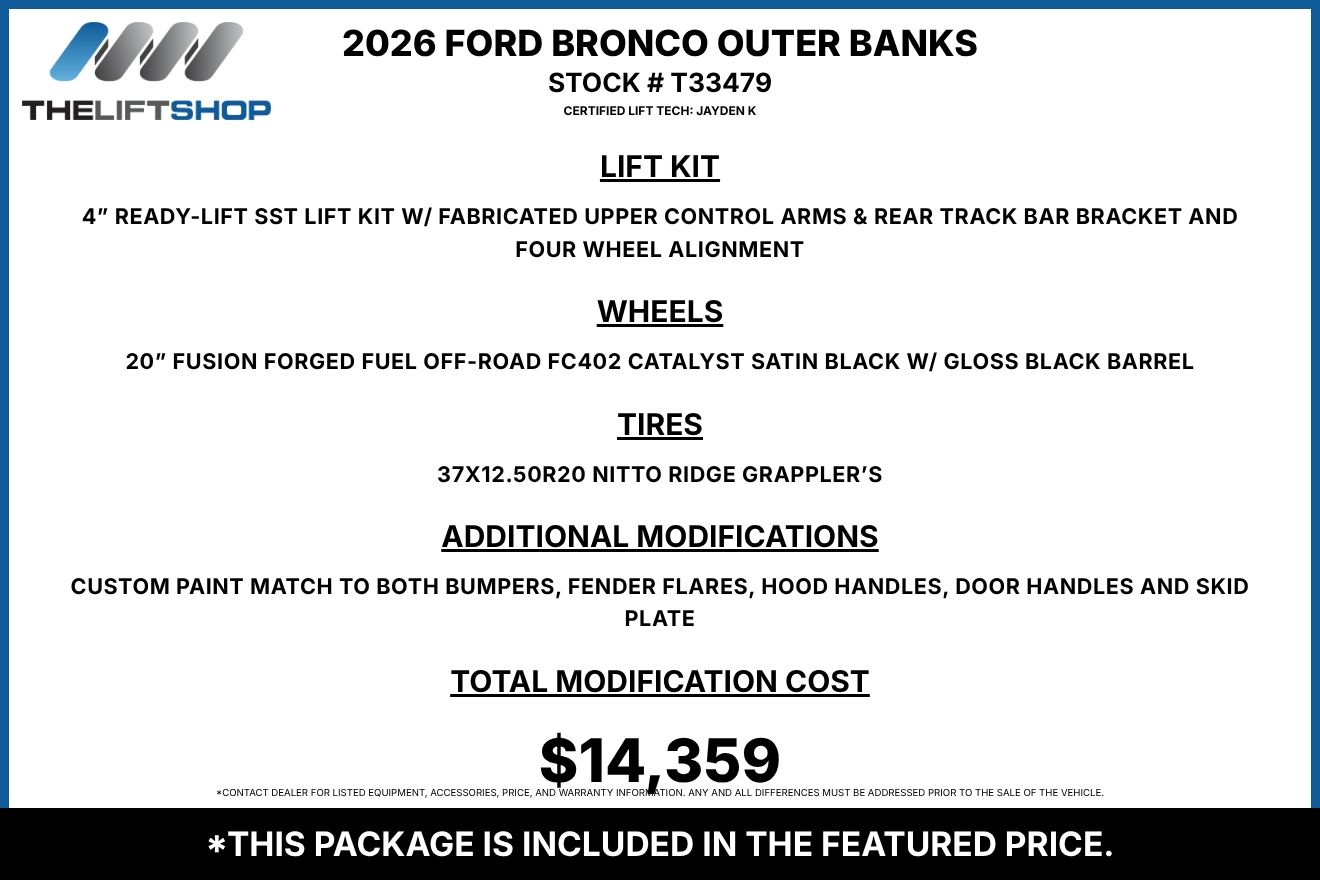2026 Ford Bronco Outer Banks Image 3