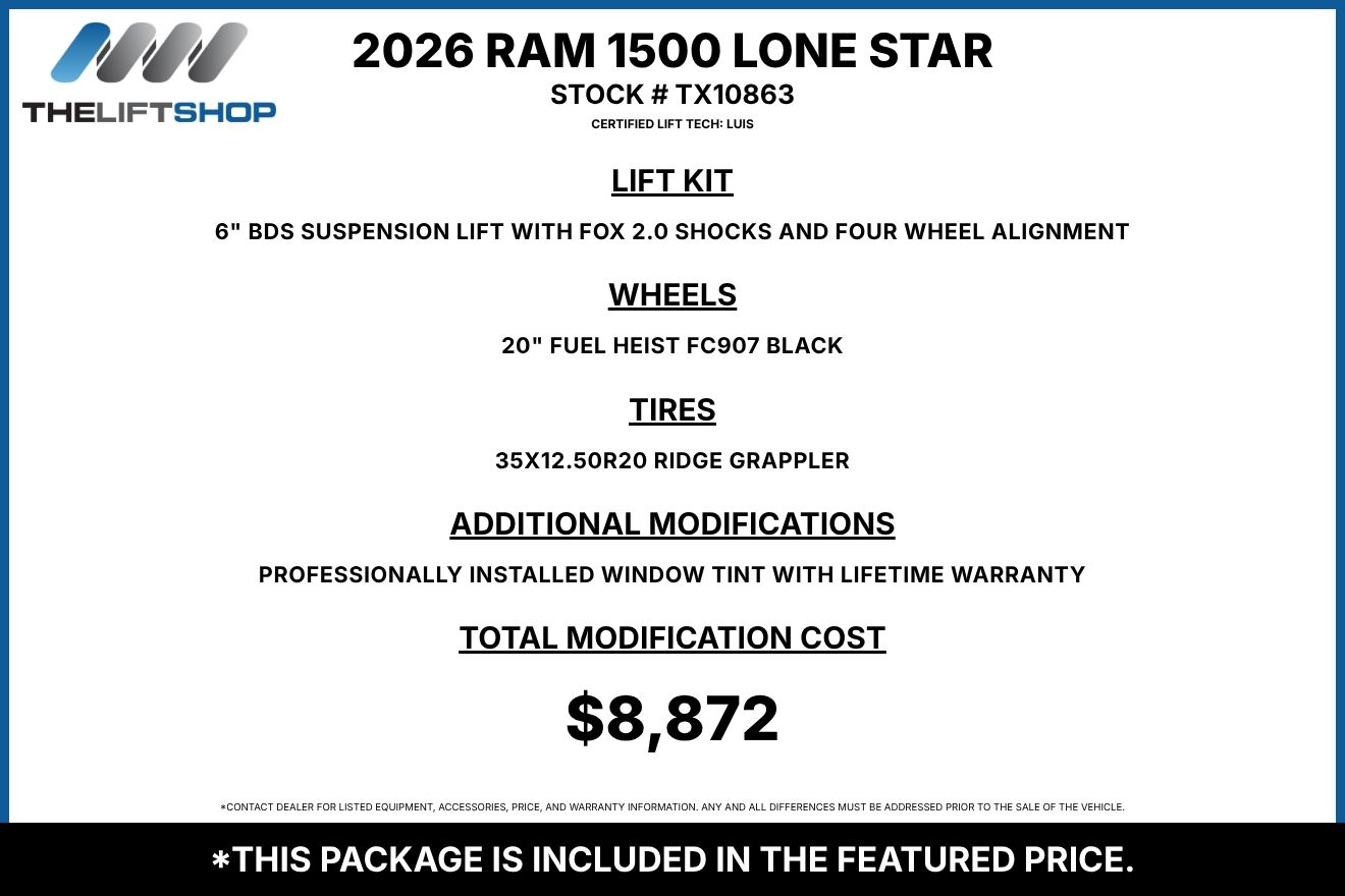2026 Ram 1500 Lone Star Crew Cab Image 3