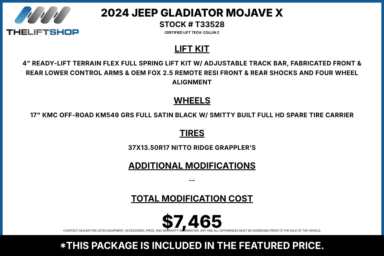 2024 Jeep Gladiator Mojave X Crew Cab Image 2