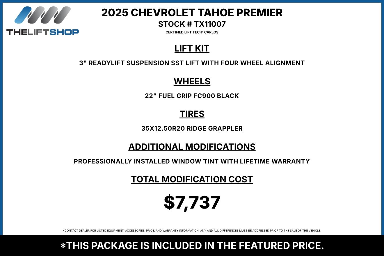 2025 Chevrolet Tahoe Premier Image 3