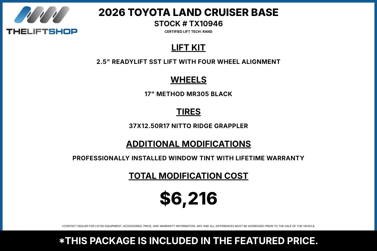 2026 Toyota Land Cruiser Base Image 3
