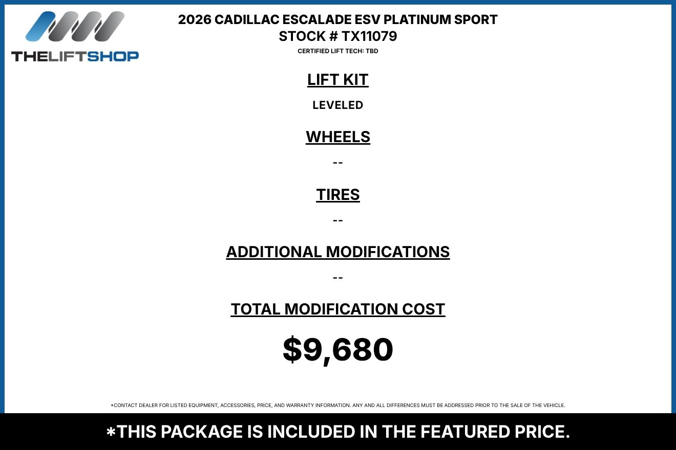 2026 Cadillac Escalade ESV Platinum Sport Image 2