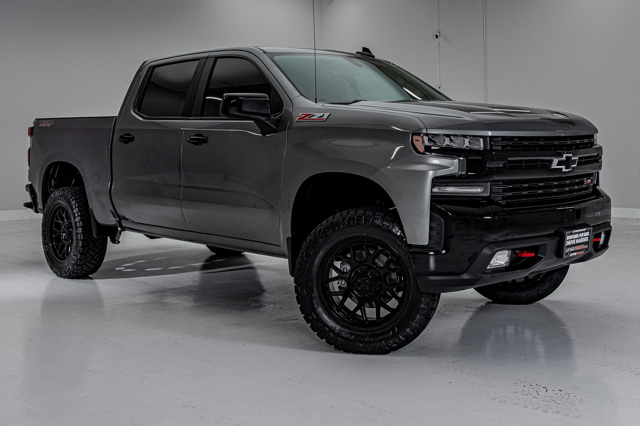 Gray (Satin Steel Metallic) 2020 Chevrolet Silverado 1500 Pickup Truck Four-Wheel Drive Automatic