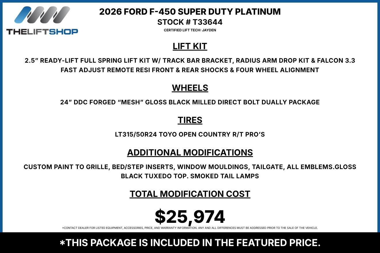 2026 Ford F-450 Super Duty Platinum Plus Crew Cab Image 3