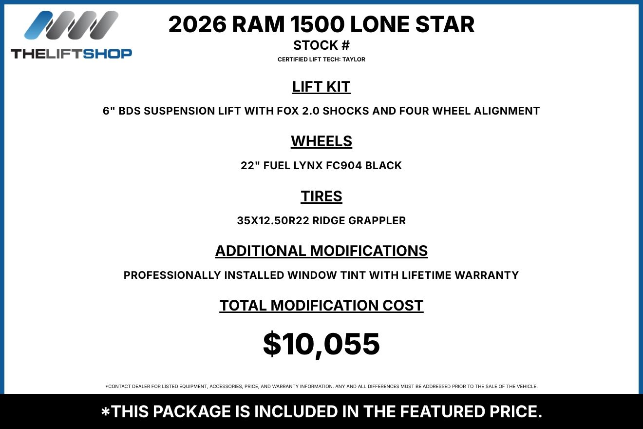 2026 Ram 1500 Lone Star Crew Cab Image 3