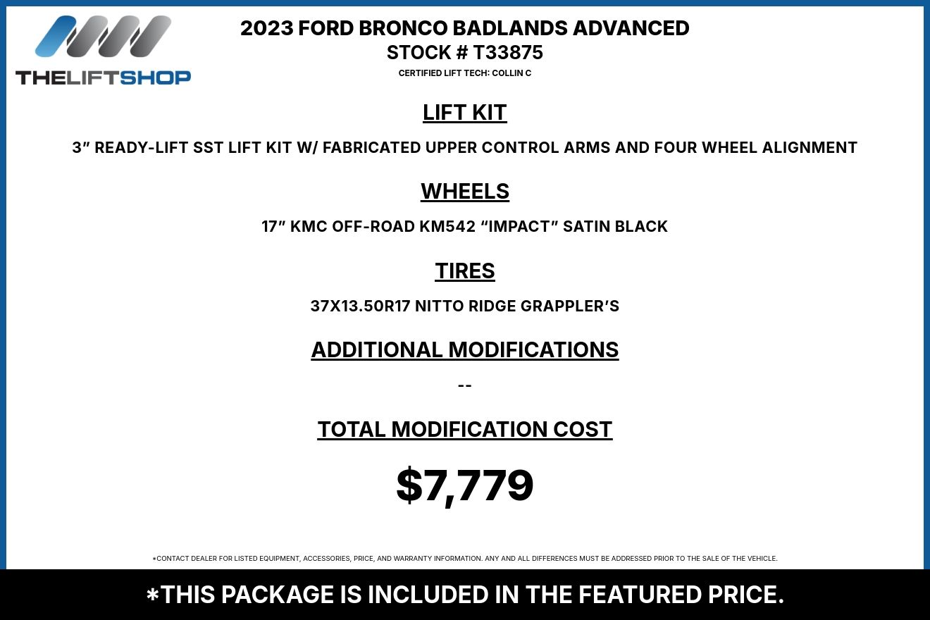 2023 Ford Bronco Badlands Advanced Image 3
