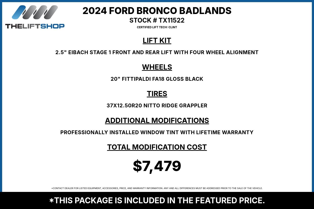 2024 Ford Bronco Badlands Image 3