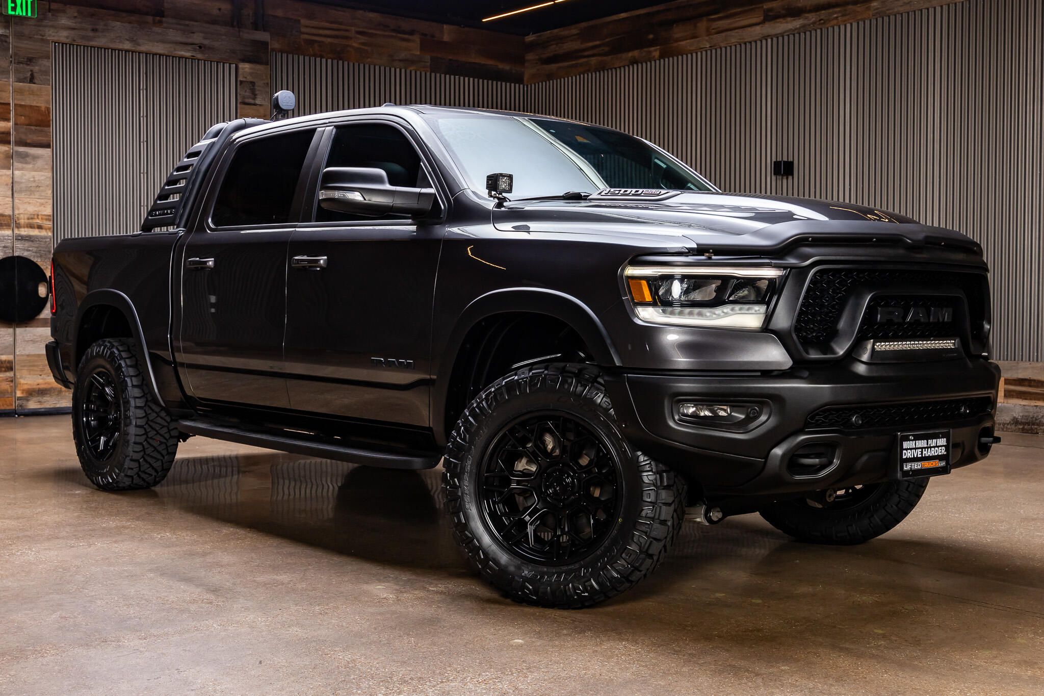 Gray (Granite Crystal Metallic Clear Coat) 2022 RAM 1500 Pickup Truck Four-Wheel Drive Automatic