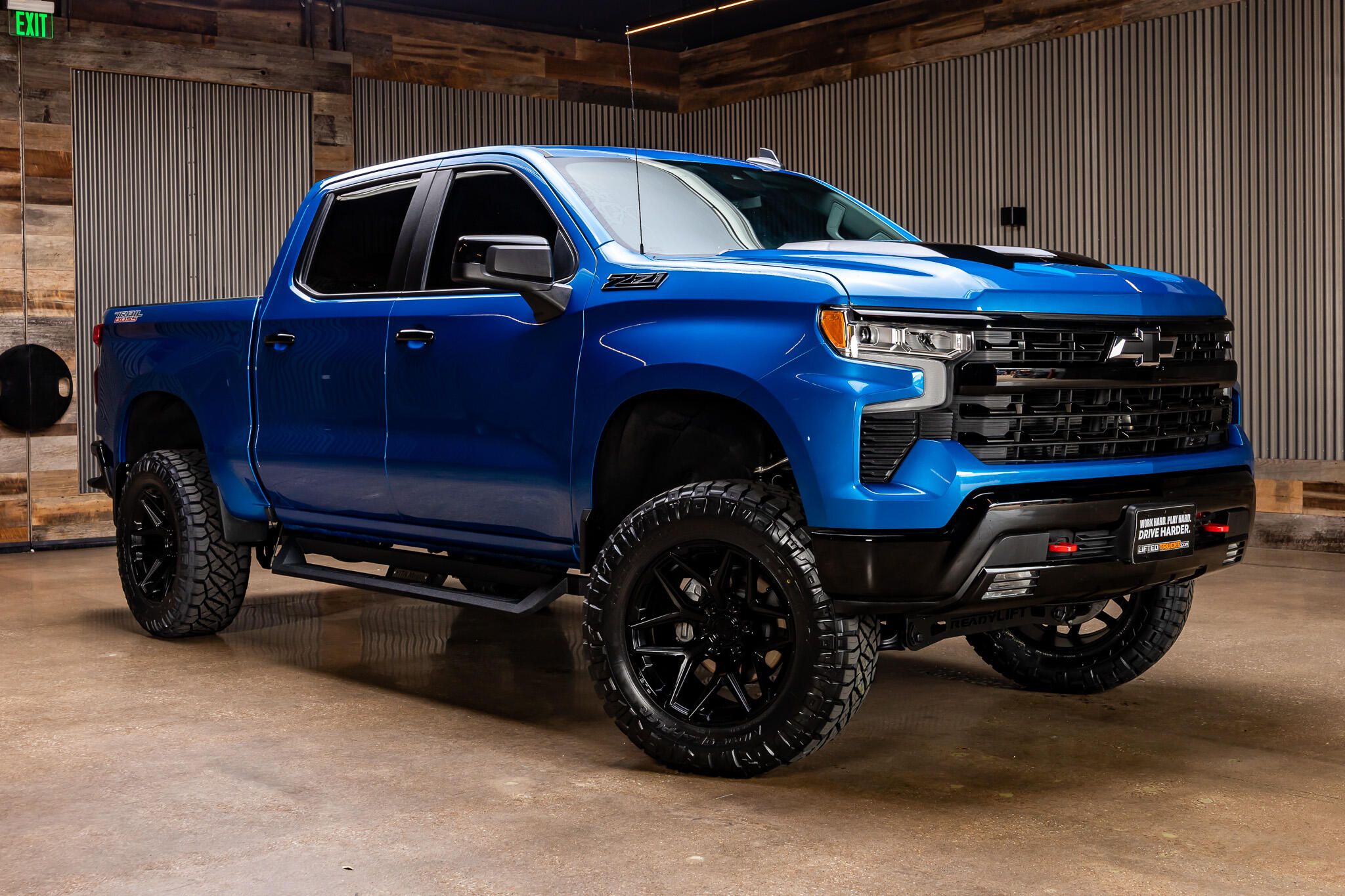 Glacier Blue Metallic 2023 Chevrolet Silverado 1500 Pickup Truck Four-Wheel Drive Automatic
