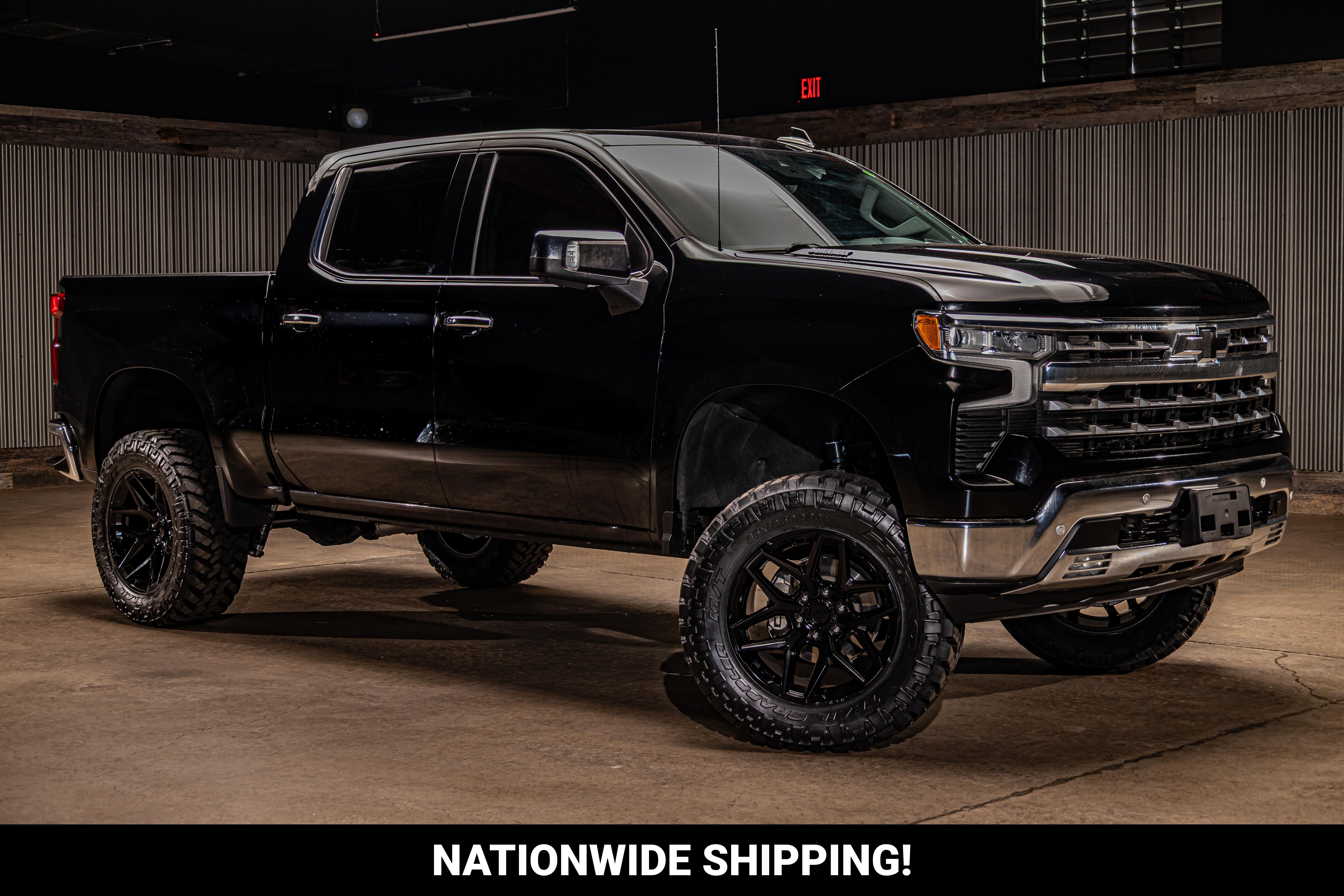 Black 2023 Chevrolet Silverado 1500 Pickup Truck Four-Wheel Drive Automatic