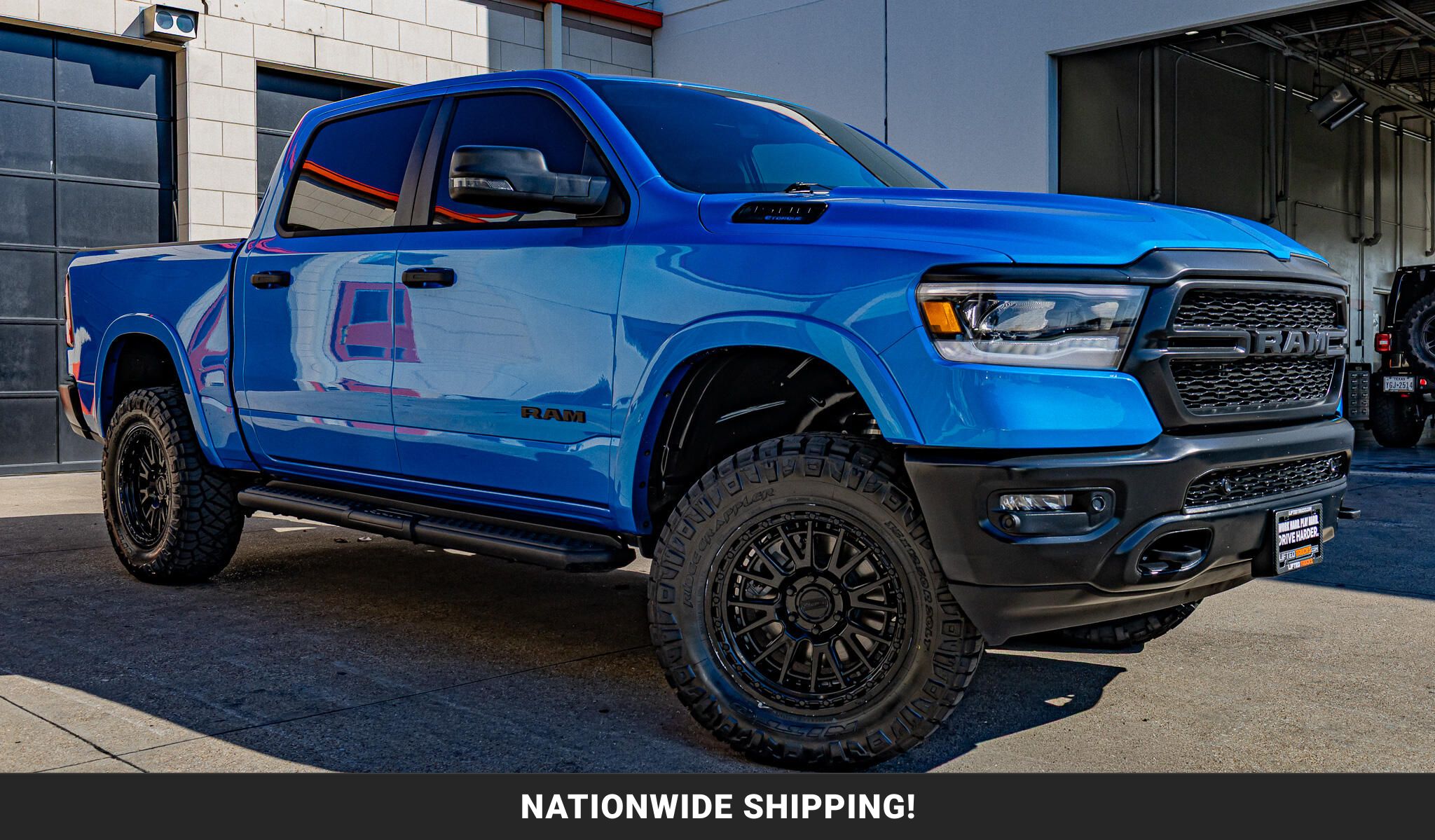 Hydro Blue Pearl Coat 2023 RAM 1500 Pickup Truck Four-Wheel Drive Automatic