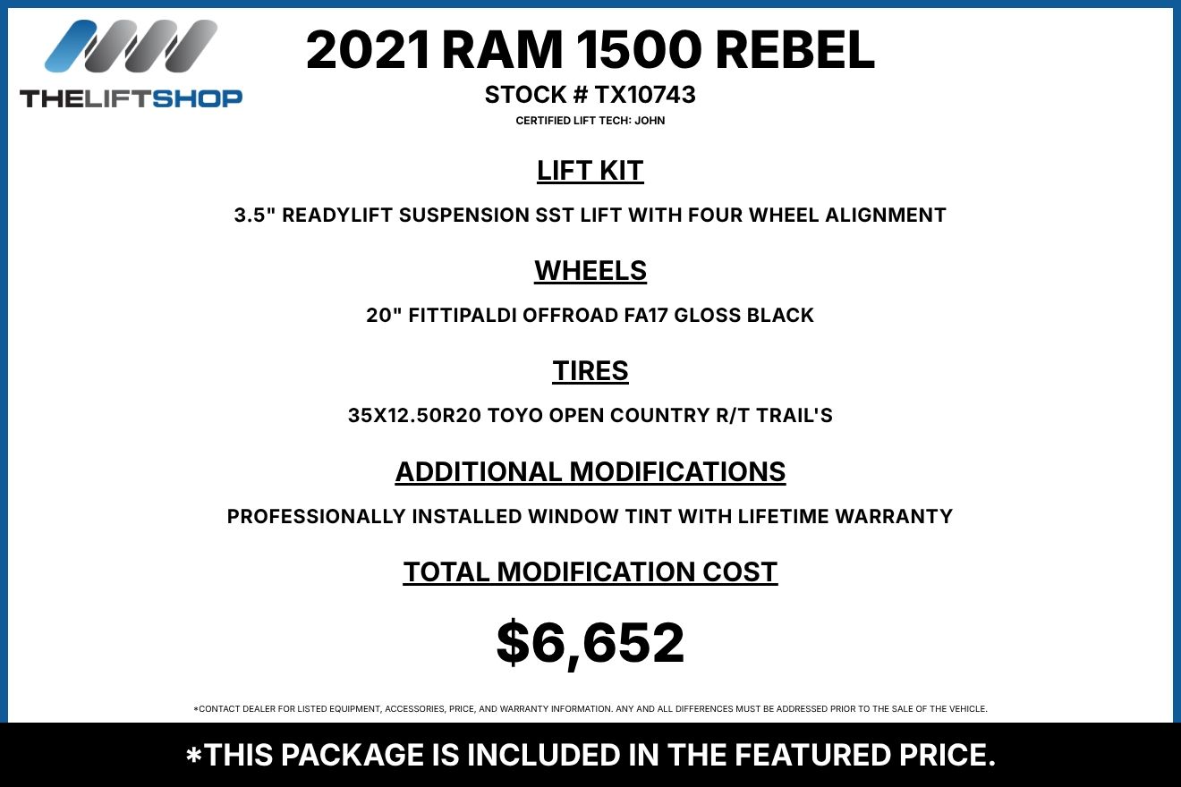 2021 Ram 1500 Rebel Crew Cab Image 2