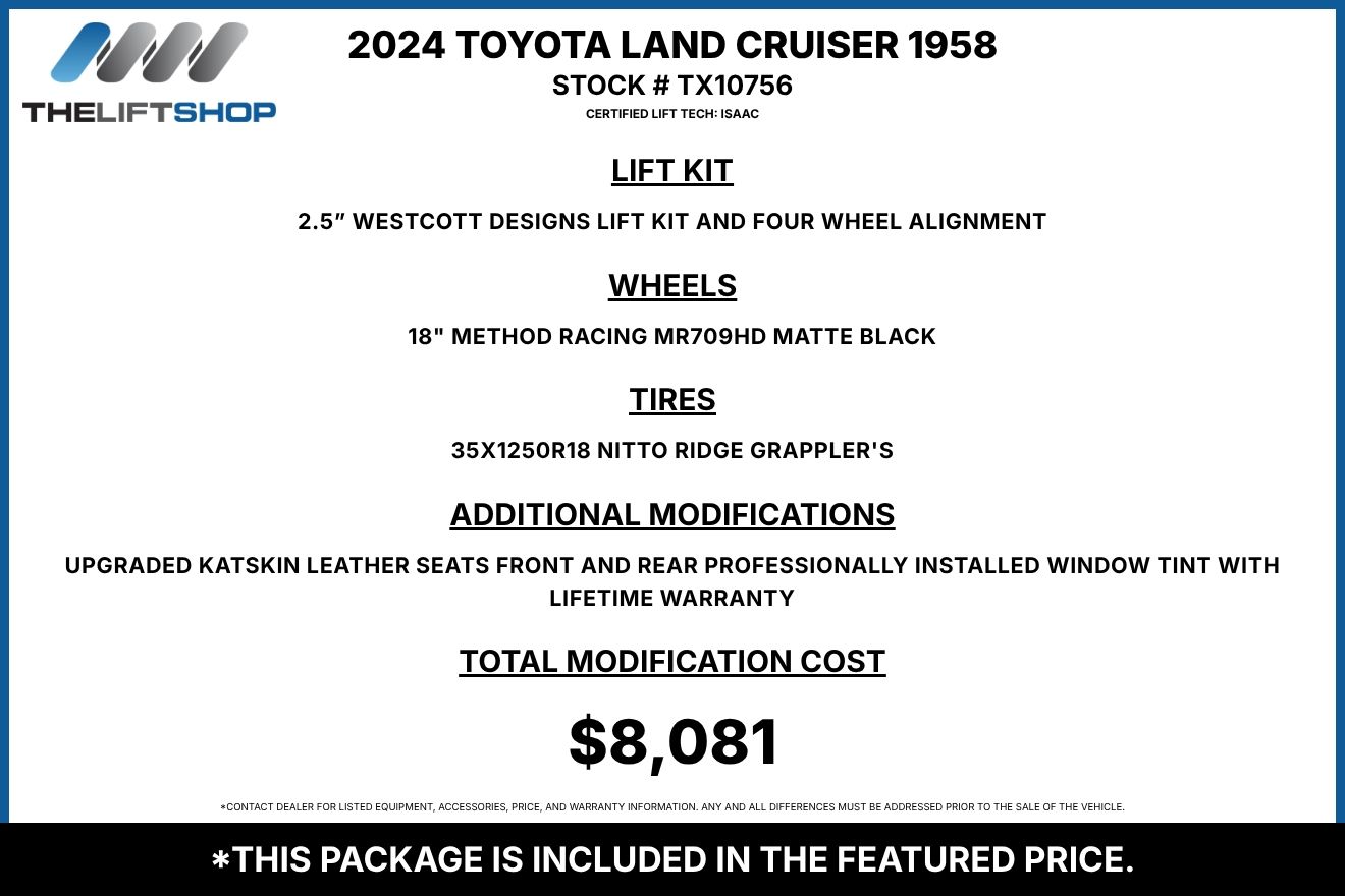 2024 Toyota Land Cruiser 1958 Image 2
