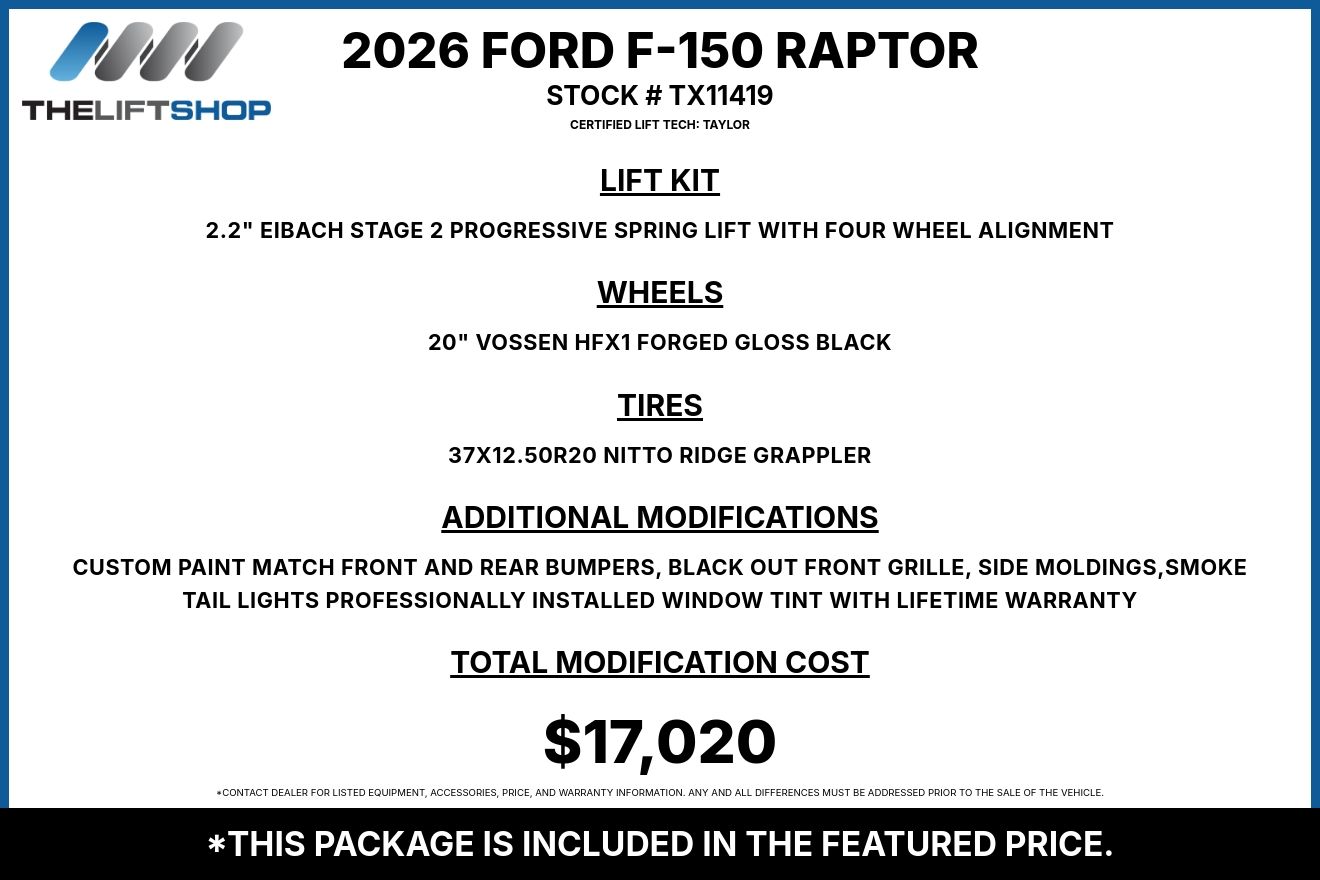 2026 Ford F-150 Raptor SuperCrew Image 3