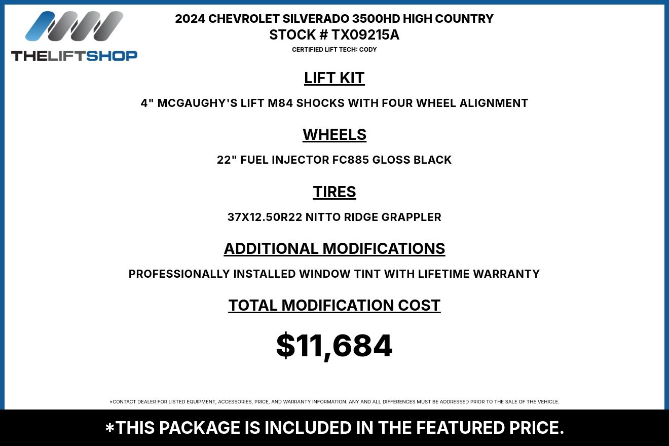 2024 Chevrolet Silverado 3500HD High Country Crew Cab Image 3