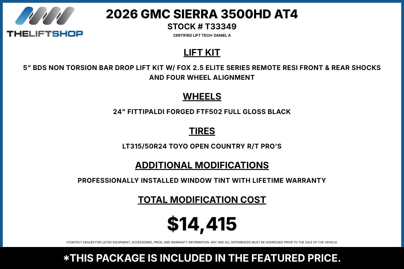 2026 GMC Sierra 3500HD AT4 Crew Cab Image 2