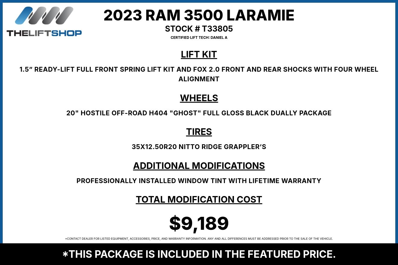 2023 Ram 3500 Laramie Crew Cab Image 3