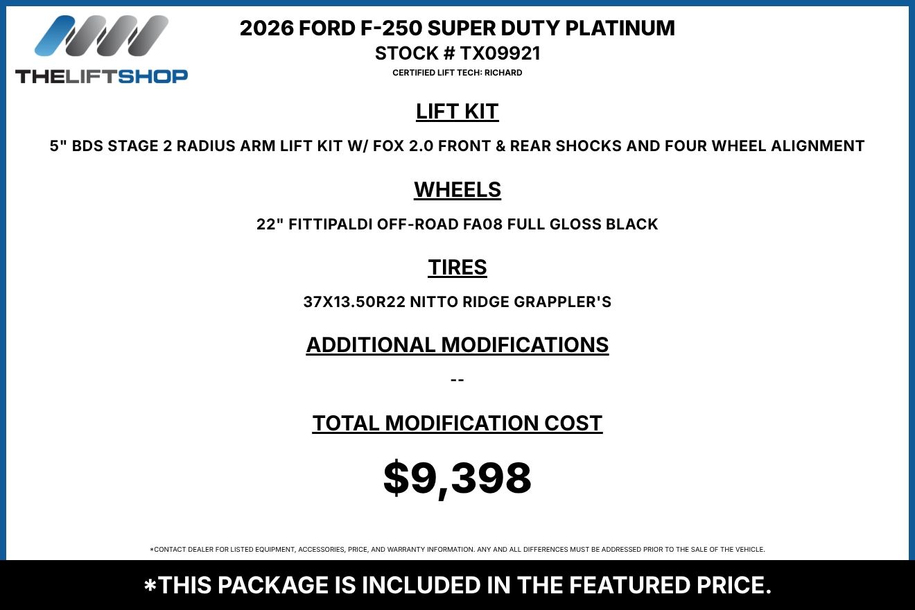 2026 Ford F-250 Super Duty Platinum Crew Cab Image 2