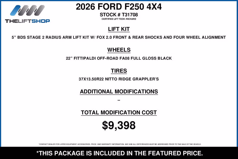 2026 Ford F-250 Super Duty Platinum Crew Cab Image 4