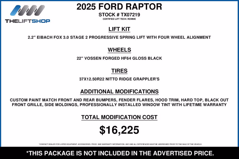 2025 Ford F-150 Raptor SuperCrew Image 2