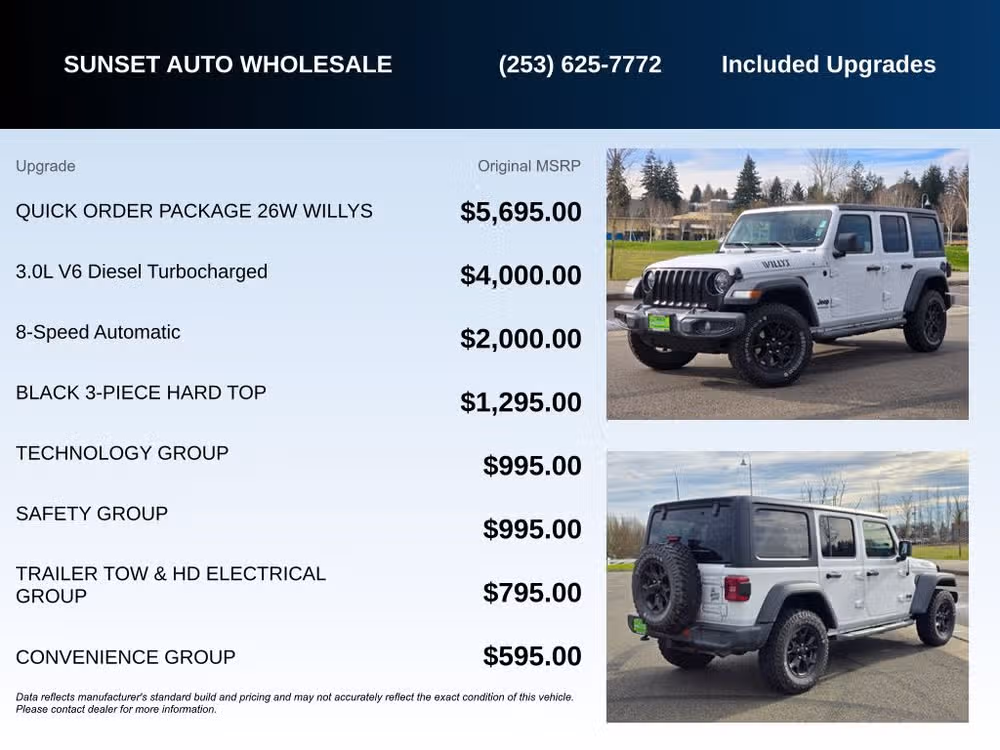 2020 Jeep Wrangler Unlimited Willys Image 22