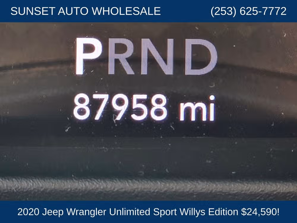 2020 Jeep Wrangler Unlimited Willys Image 37