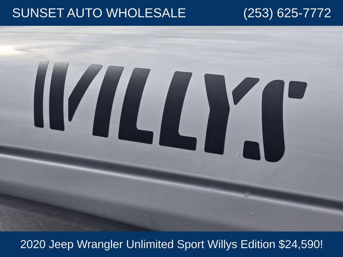 2020 Jeep Wrangler Unlimited Willys Image 30