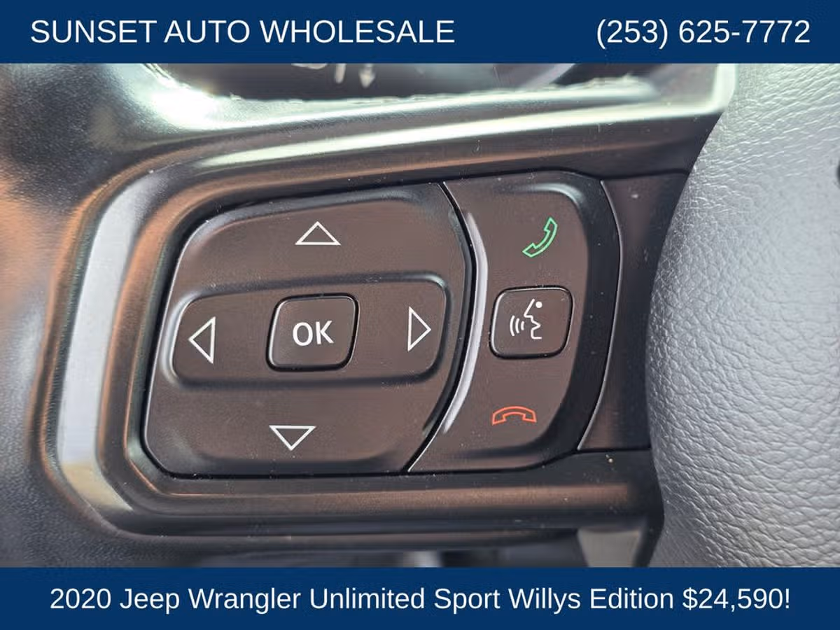 2020 Jeep Wrangler Unlimited Willys Image 33