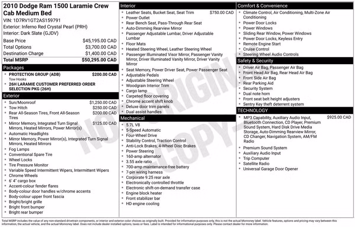 2010 Dodge Ram 1500 Laramie Quad Cab Image 40